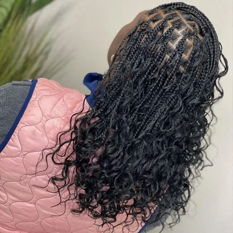 Boho Knotless Braids by Ms. Dee in Jamaica, Queens NY